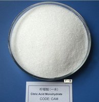 Acide citrique monohydraté en poudre de qualité industrielle haute pureté, acide carboxylique de qualité alimentaire pour l'ajustement du pH, additif alimentaire essentiel