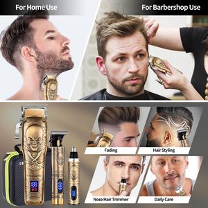Nueva Máquina Cortapelos Eléctrica Recargable T9 para Calvos, Afeitadora Inalámbrica para Hombres, Recortadora de Barba y Pelo - Product Image 6