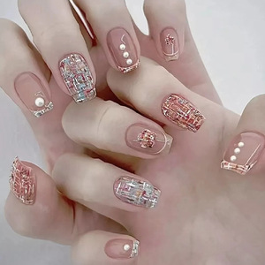 <span class=keywords><strong>Uñas</strong></span> postizas para <span class=keywords><strong>novia</strong></span>, <span class=keywords><strong>uñas</strong></span> acrílicas postizas largas, removedor de suministros - Product Image 4