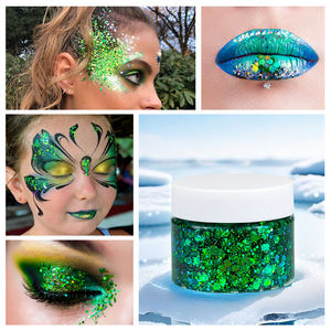 GP logo pribadi Duo krom holografik Chunky <span class=keywords><strong>Glitter</strong></span> Gel tahan air Multi Warna kosmetik Tubuh <span class=keywords><strong>Glitter</strong></span> krim untuk Makeup - Product Image 5