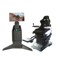 Simulateur de vol VR passionnant à 720 degrés Cockpit 360 Vr Chaise Oeuf Vidéos Gaming 9D Rotation à 360 degrés Simulateur de montagnes russes
