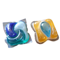 Capsules de lessive liquide concentrées 5-en-1 écologiques, formule végétale naturelle, pour vêtements personnalisés, lavage automatique en machine, vente en gros