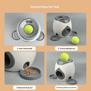 Fabrika Çıkışlı Evcil Hayvan Tenis Oyuncağı, Köpeklerin Sıkıntılarını Gidermek İçin Otomatik Ödül Makineli İç Mekan İnteraktif Oyuncak - Product Image 3