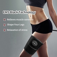 Ceinture de massage vibratoire électrique sans fil certifiée CE pour les cuisses et les mollets, pour l'entraînement musculaire des jambes et le soulagement de la douleur