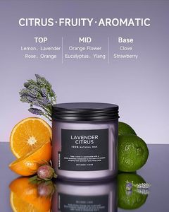 Soy <strong>Candles</strong> for Home Scented 11.6oz Lavender <strong>Citrus</strong> Aromatherapy <strong>Candles</strong> - Product Image 6