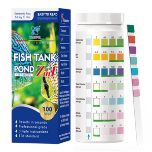 7 trong 1 Pond nước kiểm tra Strips, nước muối nước ngọt <span class=keywords><strong>Kit</strong></span> kiểm tra 50 đếm - Product Image 4