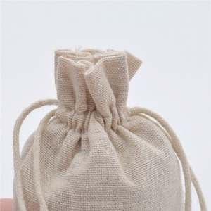 Wholesale Cotton Muslin Drawstring <b>Bags</b> 13*18cm Reusable Bulk Storage Pouch for <b>Gift</b> Packaging Customizable Logo Recyclable - Product Image 6