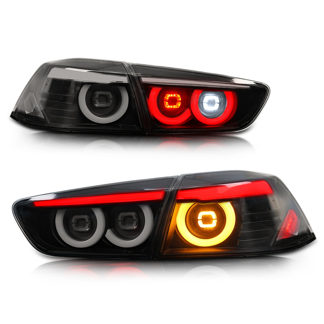 2008-2018 Mitsubishi Lancer EVO EX Taillights JDM Condition Archaic LED Dynamic Sequential Rear Lamp New Condition Tail Lights