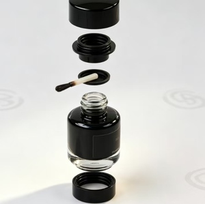 Bottiglie in Plastica HDPE Opache Nere Impermeabili alla Luce <span class=keywords><strong>per</strong></span> Confezionamento di Smalto <span class=keywords><strong>per</strong></span> Unghie - Product Image 4