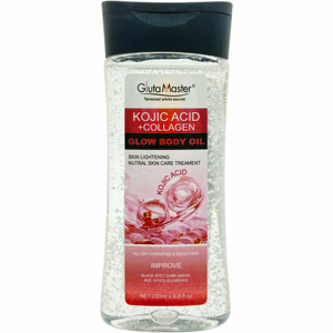 Effective <strong>Wholesale</strong> Glow Body Oil Face Body Skin Lightening Moisturizing Kojic Acid Collagen Skin Care Pure Natural Body Oil - Product Image 1