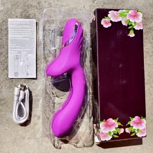Vibrador de Silicona con Carga Magnética de Doble Cabeza con Succión y Golpeteo para Mujeres, Juguete Sexual para Adultos con Forma de Pene Falso - Product Image 4