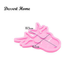 DY0811 FAI DA TE Super-Lucido Grande Cervo, coniglio & Pig auto-difesa Stampo In Silicone per il Portachiavi-resina epossidica Craft Stampo-FAI DA TE Stampo In Resina - Product Image 2