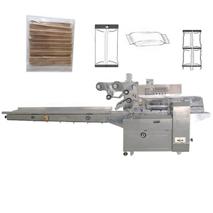 Máquina automática de envasado de pajitas individuales, palillos y cubiertos, para envases de plástico tipo almohada, para leche y otros líquidos, con capacidad de envasado múltiple. - Product Image 1