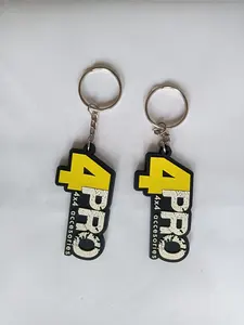 2024 High Quality Manufacture 2D Soft Rubber Pvc Keychain Custom Keyring Cheaper Price Without Moq 3D Design