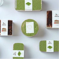 Boîte à gâteaux en plastique PS, logo personnalisé écologique, emballage en plastique ps