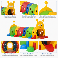 Túnel de Juego para Niños Pequeños, Resistente a la Intemperie, de Plástico, para Exteriores, Área de Actividades Montessori para Guarderías y Jardines de Infancia