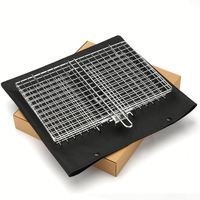 Grille de barbecue pliable portable pour extérieur, idéale pour le poisson et le camping