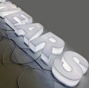 Letras acrílicas 3D Signos luminosos Luces de letrero Led Signo de retroiluminación de negocios Led Logotipo de tienda iluminado - Product Image 4