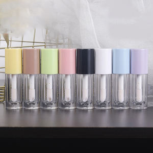 Großhandel Transparente 6ml Leere Tuben für Lipgloss Private Label Verpackungsbox Runde Lipgloss-<span class=keywords><strong>Tube</strong></span> mit Großem Pinsel - Product Image 6
