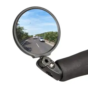 Silikongriff MTB Fahrrad-Rückspiegel breite Winkel konvexer Spiegel Fahrrad-Reflexspiegel-Griffstangenend