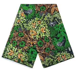 Tela africana estampada de algodón puro, ecológica, con encaje, batik y <span class=keywords><strong>lentejuelas</strong></span> para ropa, turbantes, venta al por mayor, estilo sexy. - Product Image 1