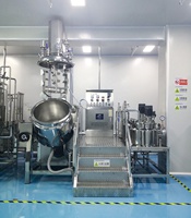 Mélangeur de crème cosmétique émulsifiant sous vide homogénéisateur fond de teint crème émulsifiant faisant la machine agitateur mélangeur de mélange réacteur