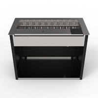 Peralatan Bar Modular Komersial 304 316 yang Dapat Disesuaikan, Rak Es 90L, Meja Bar Garnish, Grosir Bar Bubble Tea