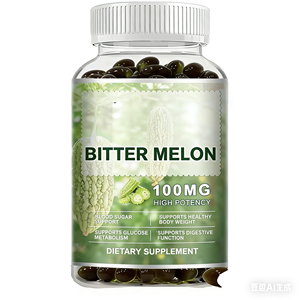 Capsules de Gélules Molles d'Extrait de Melon Amer 100mg, Marque Blanche, 120 Pièces – Favorise la Digestion (Ne convient pas aux enfants) - Product Image 1