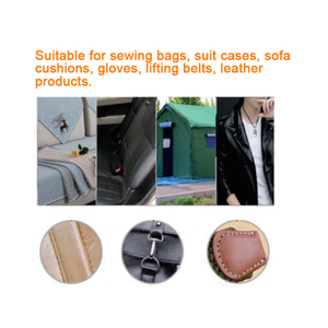 Machine à coudre industrielle robuste à point noué avec système d'alimentation intégré pour sacs, valises, coussins et articles en cuir - Product Image 4