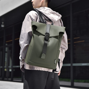 Baofly Men's <b>Backpack</b> 15 Inches Lightweight Business Travel Laptop Bag Solid Color Commuter Casual Waterproof College <b>Student</b> - Product Image 2