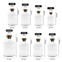 Botol kaca kosong steril 7ml 10ml 20ml 30ml 50ml 100ml botol kaca medis bulat untuk injeksi