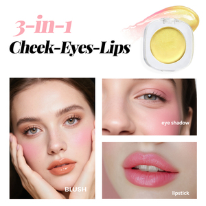 Rubor 3 en 1 de Lujo con Logotipo Personalizado, Multiusos, que Cambia de Color, Resistente al Agua, Mate, Natural, Esencia de Rubor Hidratante, Crema de Rubor - Product Image 2