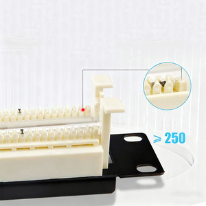 100 cặp giọng nói điện thoại 110 vá Bảng điều chỉnh Rack núi chéo kết nối khối phosphor đồng thiết bị đầu cuối hiệu suất cao - Product Image 2