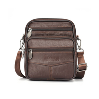 Sac à bandoulière DEABOLAR vintage décontracté grande capacité en cuir véritable de haute qualité pour homme 1140 toutes saisons