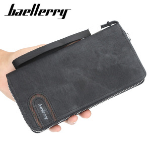 กระเป๋าสตางค์ใบยาวผู้ชาย Baellerry หนัง PU ความจุเยอะ พร้อมซิป ใช้ได้ทุกวัน - Product Image 1