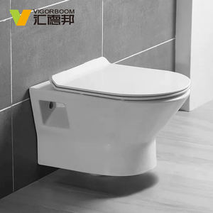 Articles sanitaires toilettes en céramique une pièce toilettes murales suspendues - Product Image 6