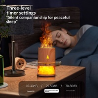 Mini diffuseur d'arômes ultrasonique USB, humidificateur coloré et diffuseur d'arômes, diffuseur d'huiles essentielles à flamme électrique