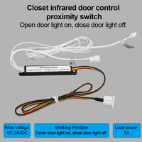 TDL-5019 Smart Home LED Sensor Lights Touch Control Placard intégré avec option de capteur de porte 5V-24VDC Commutateurs inductifs