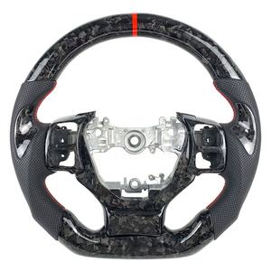 Volante de Fibra de Carbono Real para Automóvil, <span class=keywords><strong>Precio</strong></span> de Fábrica, para Lexus <span class=keywords><strong>NX</strong></span> CT200 <span class=keywords><strong>250</strong></span> 300 RCF RX ES GS, Base Plana, 3 Runner - Product Image 4