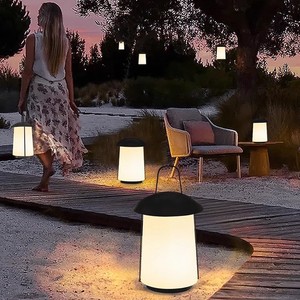 Lámpara de Jardín para Patio, Exterior, Impermeable, Recargable, para Camping, Colgante de Árbol, Decoración Ambiental para Terraza - Product Image 1