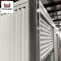 Grands conteneurs de stockage modulaires en acier préfabriqués pour entreprises, avec système de cloisons galvanisées