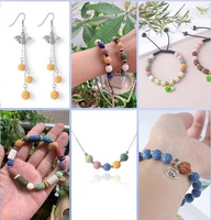 Perles aromatiques en pierre volcanique micro-poreuse non toxique pour diffuseur d'huiles essentielles, pendentif et locket, vente en gros