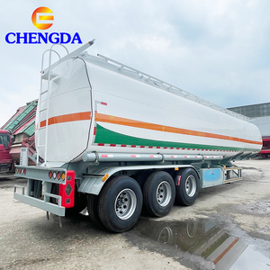 Semirremolque Cisterna de Combustible de 3 Ejes de Aleación de Aluminio con Frenos de Disco EBS <span class=keywords><strong>ABS</strong></span> para Transporte de Líquidos Peligrosos a África y Medio Oriente - Product Image 3