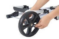 Nouvelle conception de chariot pliable compact avec poignée réglable en hauteur, OEM