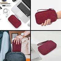 Estuche Organizador de Cables con Logotipo Personalizado, Bolsillos de Malla de Doble Compartimento, Estuche Organizador Electrónico, Bolsa de Transporte de Viaje en Varios Colores