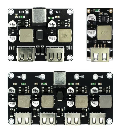 USB QC3.0 QC2.0 DC-DC Buck Converter Charging Step Down Module 6-32V 9V 12V 24V to Fast Quick Charger Circuit Board 3V 5V 12V
