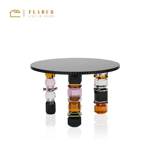 Modern MDF masa üstü lüks taş ana yemek masası