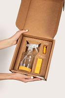 [Exklusiv nach Kundenwunsch] Logo Geprägte Textur Prägemuster Heißfolienprägung (Gold/Silber) Flachverpackt / Flach Versandfertig Flugzeugbox