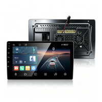AQ-A9 9 10 Inch Head Unit Pemutar Multimedia Mobil Dengan WiFi 4+64G AHD ASP Carplay AA Fans Full Metal 1080P Layar Incell Kotak Kabel