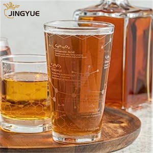 Vasos de Pinta Modernos de 480 ml con Impresión Personalizada al por Mayor, Patrón Personalizado para <span class=keywords><strong>Copas</strong></span> de Vino, Té con Leche, Refresco, Cerveza, Hogar, Oficina, Cocina - Product Image 3